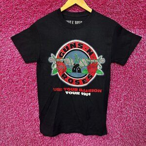 Guns N’ Roses Use Your Illusion Tour 1991 Rock Band Tee S